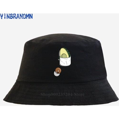 New summer avocados sun hats Lifesome Cartoon Avopocket Fishing hats foodie nutrition fruit Bucket hat Cute avocado Hip Hop hats