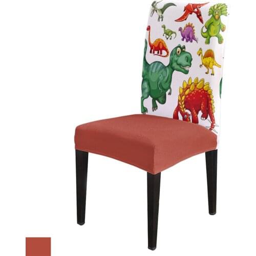Animal Dinosaur Pterodactyl Chair Cover Spandex Elastic Printing Dining Chair Kitchen Seat Case Stretch