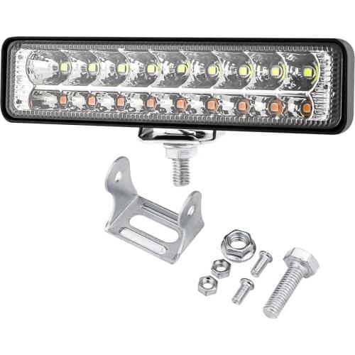 One-Line Work Light 60W Two-Color White and Yellow LED Work Light off-Road Vehicle Light DC12V-60V