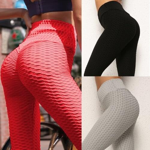 Sexy Women Leggings Bubble Butt Push Up Fitness Legging Slim High Waist Leggins Mujer Seamless Fitness Legging Plus Size