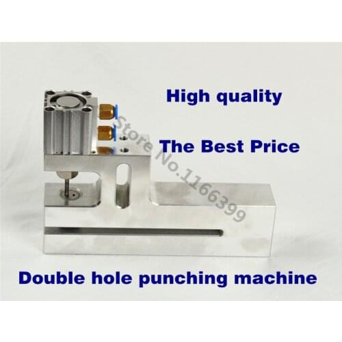 Double hole easy open hole puncher