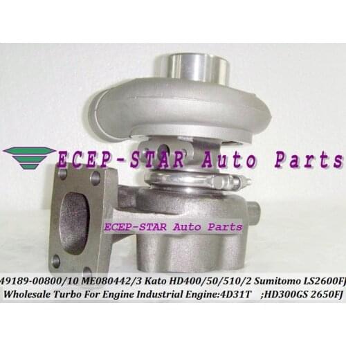 TD04-13G 49189-00800 49189-00810 ME080442 ME080443 Turbo For Kato HD300 HD400 450 510 512 For Sumitomo LS2600FJ 4D31T Excavator