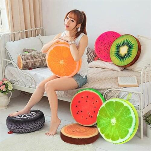 Creative 3D Fruit PP Cotton pillow Office Chair Back Cushions Throw Pillows Home Decorative Pillows Almofadas