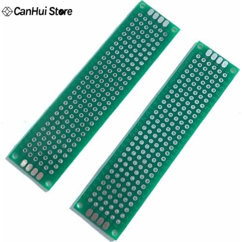 5pcs Double Side Prototype PCB Diy Universal Printed Circuit Board 2x8cm Two-Sided Tin Spray 2*8 CM 20x80 mm Prototype 20*80 mm