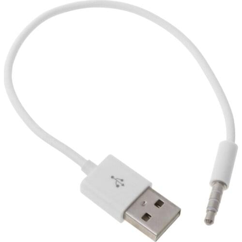 USB 3.5mm Data Sync Charging Cable Adapter for Apple iPod Shuffle 2nd X6HA