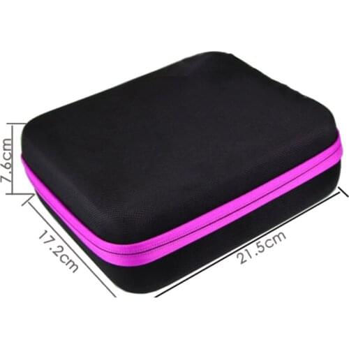 Mayitr 63 Compartments Essential Oil Storage Bag Portable Travel Essential Oil Organizer Women Perfume Oil Collecting Cas