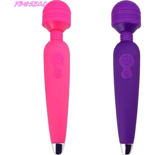 FBHSECL Sex Shop Female Masturbator Clitoral Stimulator Sex Toys for Couple 10 Mode Magic Wand Vibrator Adult Products