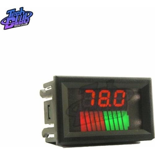 10 Segment LED Battery Level Bar Graph 12V/36V/60V 24V/48V/72V Battery Capacity Meter Charge Indicator Lithium Battery Tester