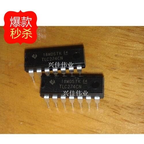 10PCS New TLC274 TLC274CN DIP14 authentic spot