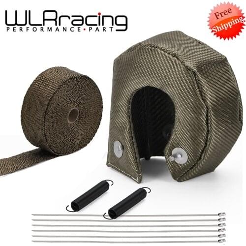 100% Full Titanium T3 Turbo Charger Heat Shield Cover Blanket Exhaust Wrap Fit For : T2 T25 T28 GT28 GT30 GT35 Car Accessories