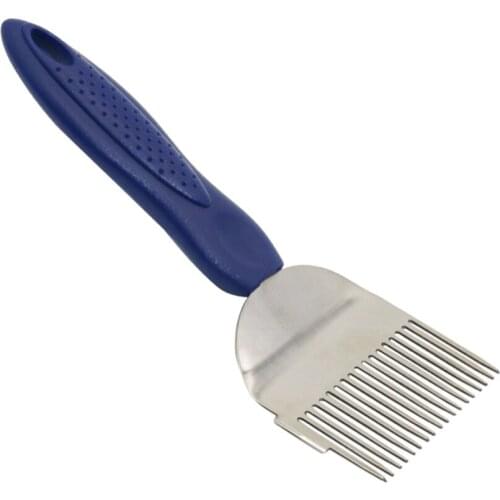 18-Pin Honey Fork Honey Supplies Rubber handle Honey knife Straight Needles Uncapping Forks Bee Tools Insect supplies 1 Pc