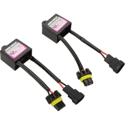 2Pcs HID Decoder Kits HID Light Lamp Relay Capacitor Error Warning Canceller Anti-flicker for Computer Controlled Headlight Car