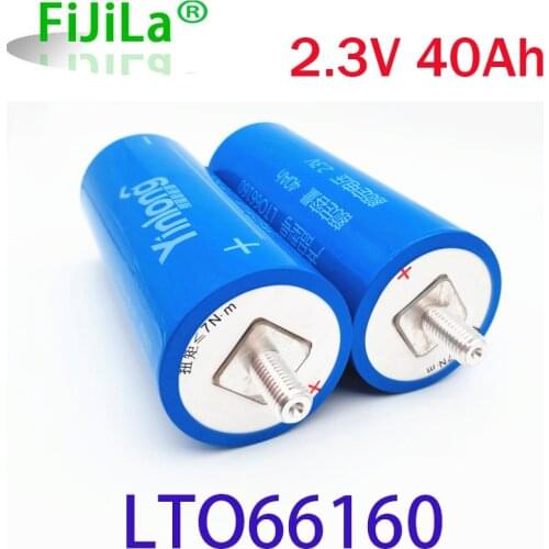 2021 Original Yinlong LTO66160H 2.3V 40Ah Cylindrical Lithium ion battery Titanium Oxide LTO 66160 Titanate Battery 1 pcs
