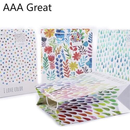 48Pcs/Lot Pouch Gift Bag Party Festival Favor Jewelry Cosmetics Packaging Bags Clothing Flower Paper Christmas Chocolate Wedding