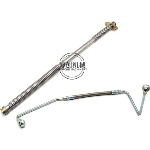 Free shipping for EC210B turbocharger oil return pipe oil inlet pipe D6E turbocharger oil pipe