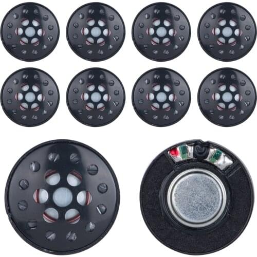 30MM Headphone Headset Driver 32ohm Hifi Earphone Speaker With Metal Cover Loudspeaker Repair Parts Wholesale 10PCS