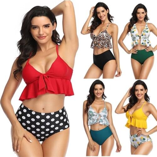 European and American New Swimsuit Swimming Trunks Sexy Bikini Multi-Color Hot Selling Split Swimsuit