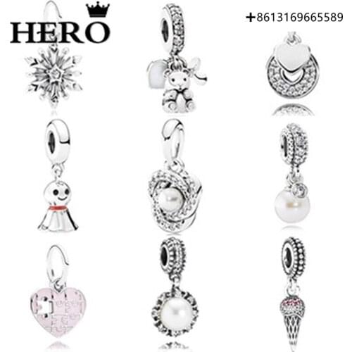 Hero100% 925 Sterling Silver Original Copy High Quality 1:1 Beads With Logo Free Of Charge Wholesale Manufacturers