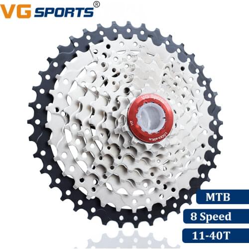 VG Sports 8 Speed Cassette 11-40T Mountain Bike MTB Bicycle Parts Cassete Freewheel Sprocket Cdg Xg Ultralight 414g