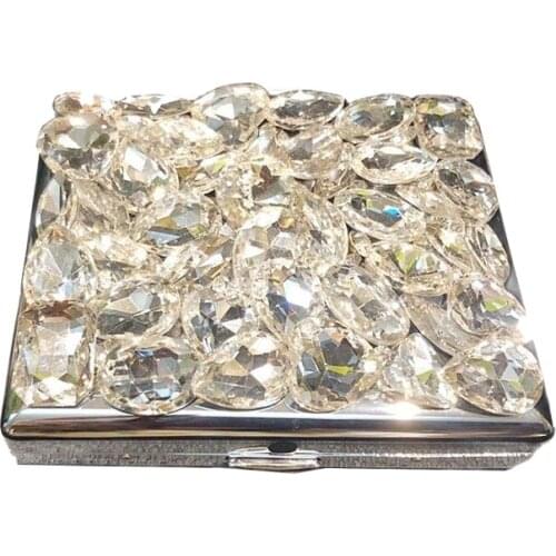 20 cigarettes) Brand metal cigarette case box,Silver cigarette box cover