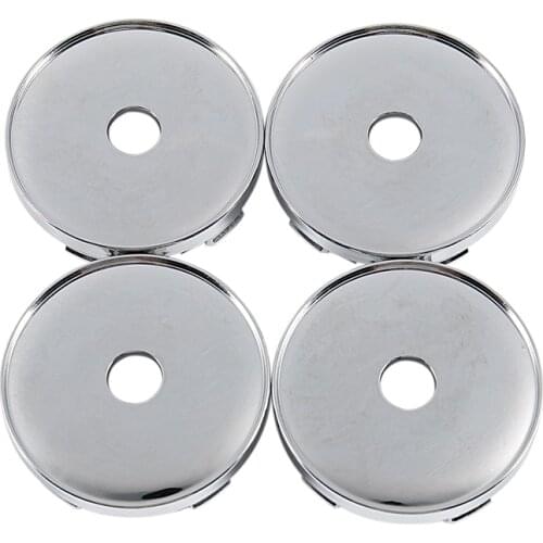 Set Of 4 Chrome Wheel Center Hub Cap Universal Car Plastic 60mm Tyre Trims