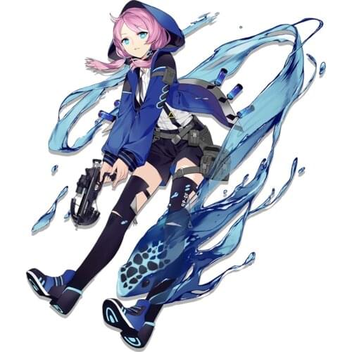 Three Ratels QC310 Beautiful girl magician 3D combat skills Wall Sticker Game enthusiast room decoration sticker