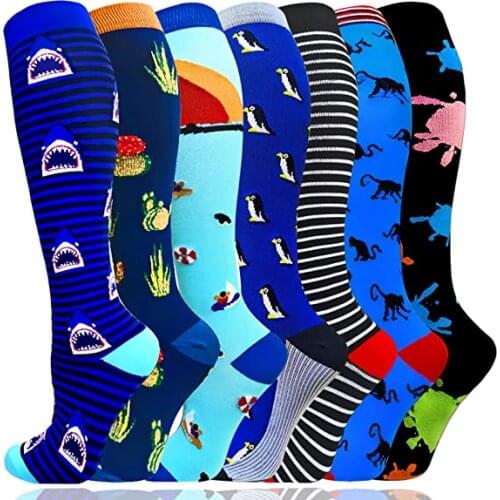 New Compression Socks Graduated Circulation Medical Varicose Veins Nursing Socks Running Compression Stockings Magic Socks