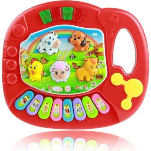 New Popular Musical Instrument Toy Baby Kids Animal Farm Piano Developmental Music Toys for Children