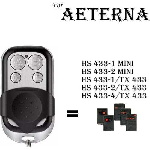 Brand new 433mhz Fixed code Garage clone Remote control for Aeterna TX433-1 TX433-2 TX433-4 Garage Door control Door Opener