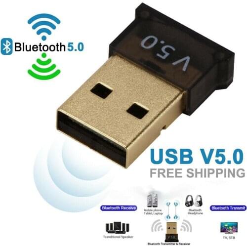 New USB Bluetooth 5.0 Adapter Transmitter Bluetooth PC USB Bluetooth Laptop Audio Adapter For Computer Dongle Wireless Rece S0S9