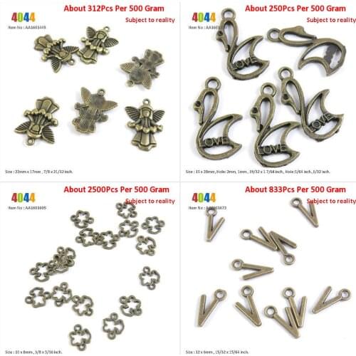Jewelry Making Charms Wholesale Suppliers Elf Love Angel Swan Goose Winnie Bear Connector Alphabet Letter V