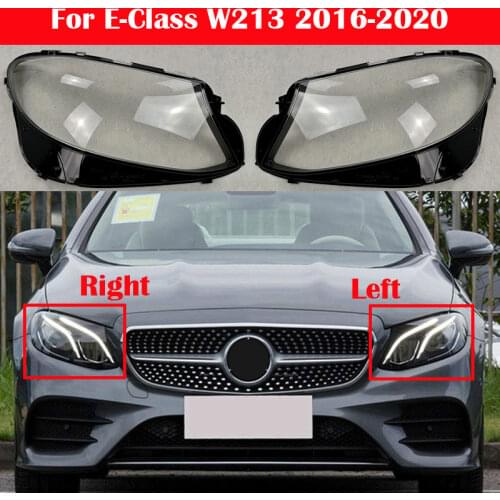 Car headlights glass lamp shade shell headlights lamp cover For Mercedes-Benz E-Class W213 E200 E260 E300 E400 2016-2020