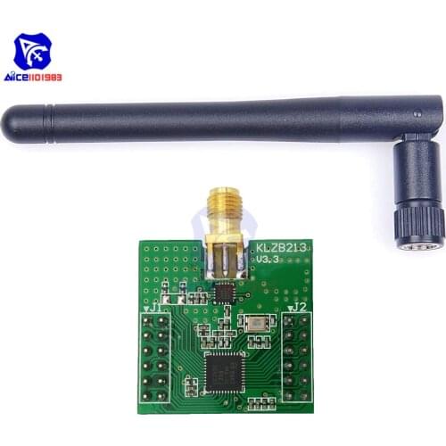 UART Serial to Zigbee DRF1605H Zigbee Wireless Transmission 1.6KM Distance CC2530 Module with Antenna Wireless Data Transfer