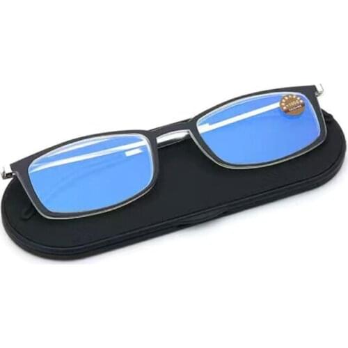 Ultra Thin Reading Glasses for Men Women Hyperopia Anti Blue Light Magnify Eyewear Presbyopic Optical full frame black +1.5 +2.5
