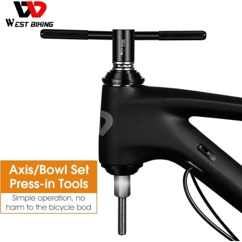 WEST BIKING Bike Headset BB Bottom Bracket Press Tool Axis/Bowl Set MTB Road Bicycle Installation Removal Durable Repair Tools