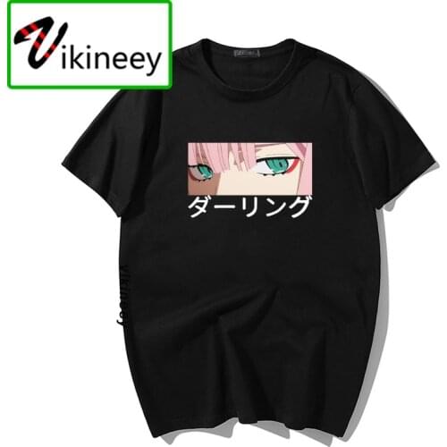 Darling in the franxx anime Harajuku Zero TWO Beautiful girl T shirt men tops loose summer short-sleeve chic Camisas T-shirt