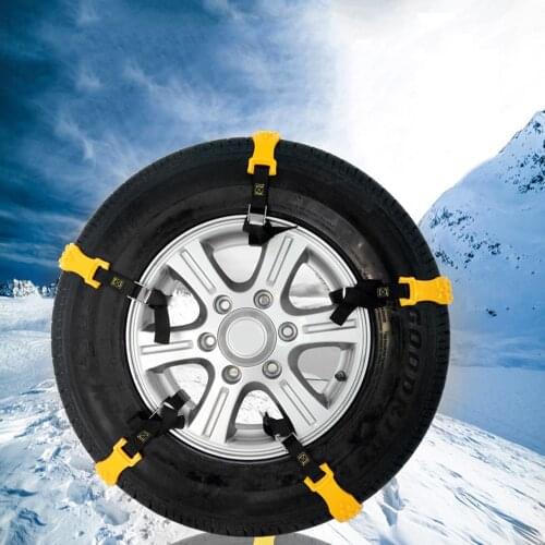 10pcs Car TPU Winter Tyres Wheels Snow Chains For Car Suv Car-Styling Anti-Skid Autocross Winter Auto Parts