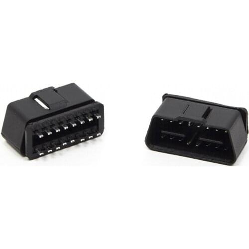 24V OBD2 OBDII Male Connector Plug Wiring For Truck Diagnostic Tool 16 PIN DIY Conuerted Shell