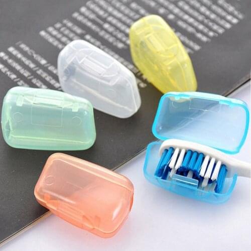 5Pcs Travel Toothbrush Head Cover Case Cap Hike Camping Brush Cleaner Protectors