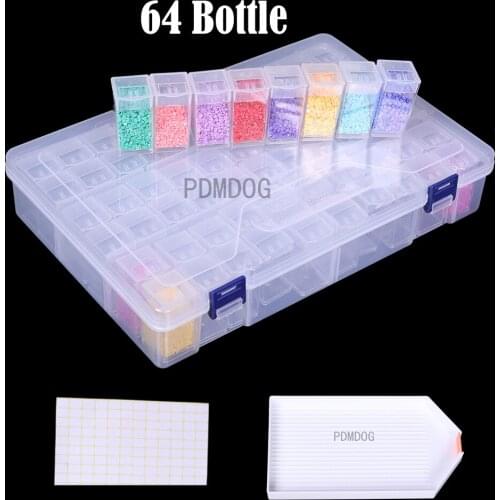 64/40 grid Dismountable diamond painting Accessories Diamond Embroidery Cases PP plastics Box Organizer Home Storage boxes