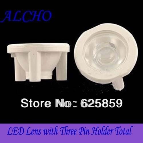8,15,30,45,60 Degree LED Lens with Three Pin Holder Total 10pcs free shipping