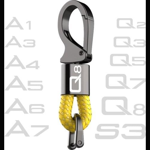 Audi Keychain For Audi-A3 8P A5 A6 A7 Q2 Q3 Q7 Q8 Custom Keychains S3 S6 S75 SQ7 TTS TURBO Keyring Women Key chain