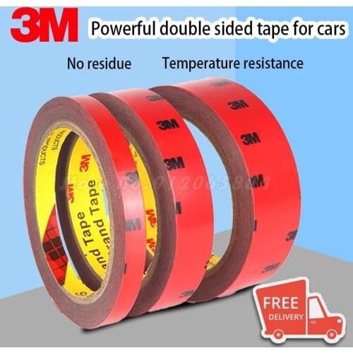 3M Car Special Double Sided Tape 3M 5608 VHB Gray Strong Acrylic Foam Waterproof Tape 0.8mm Thickness Adhesive Home Decoration