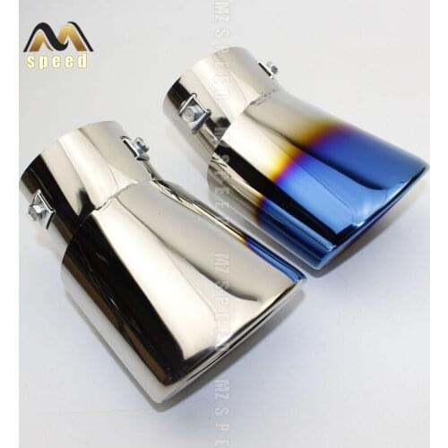 Car accessories Exhaust system Muffler Universal silver blue exhaust tip Boutique snap-type exhaust muffler