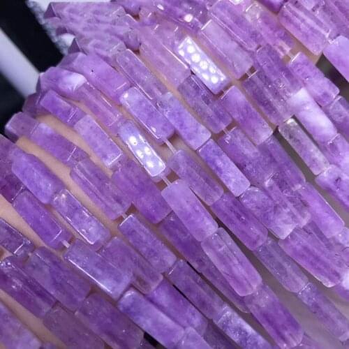 Loose beads rose quartz/rhodochrosite/lapis/amethyst/lemon quartz pillar 4*13mm for DIY jewelry making FPPJ wholesales nature