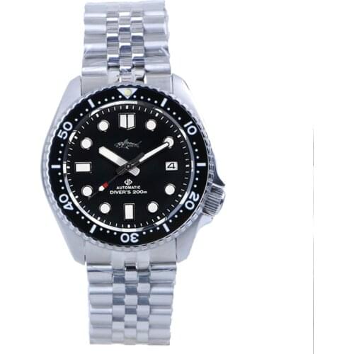 HEIMDALLR Sharkey NH35 Automatic Mens Mechanical Watch BGW9 Luminous 316 Stainless Sapphire 20ATM Water Resistant Diver Watch