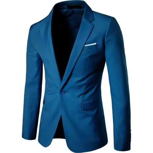 Business Casual Suit for Autumn Best Man Wedding Suit 9 Colors Blazer Jacket