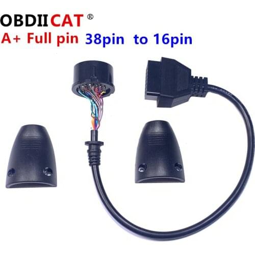 OBDIICAT 100Pcs/Lot New High Quality 38 Pin to 16 Pin OBD2 OBD Diagnostic Adapter For OBD 38pin Connector For Ben-z detachable