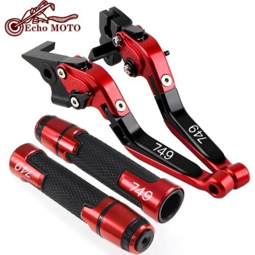 For Ducati 749 Superbike 749 /S/R 2003 2004 2005 2006 Motorcycle Accessories Brake Clutch Levers and Handlebar Hand Grips Ends