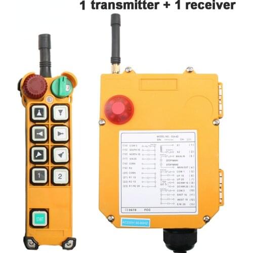 F24-8S F24-8DIndustrial Wireless Radio remote controller switch speed control Hoist Crane Lift Crane 1transmitters + 1 receiver